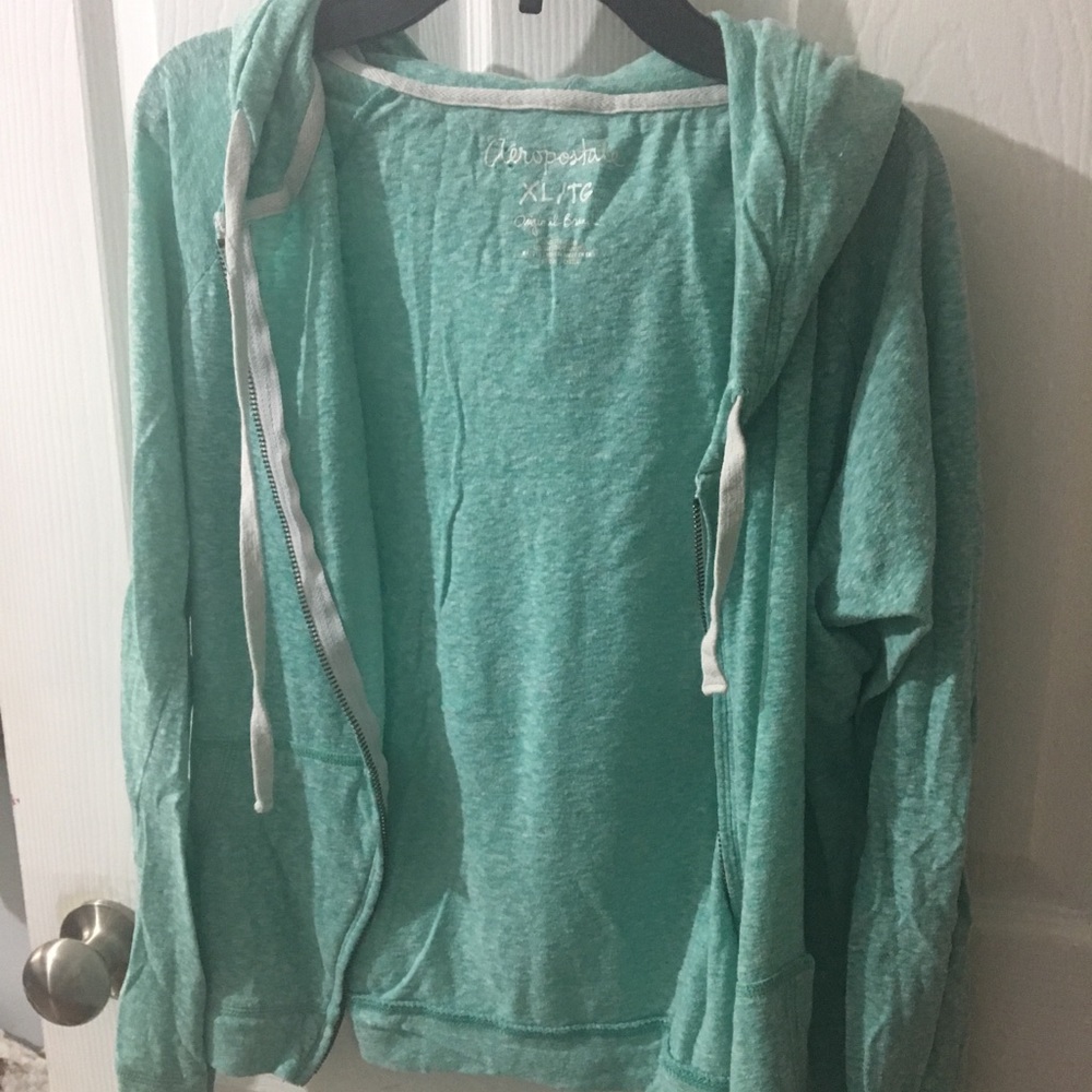 Teal zip up jacket